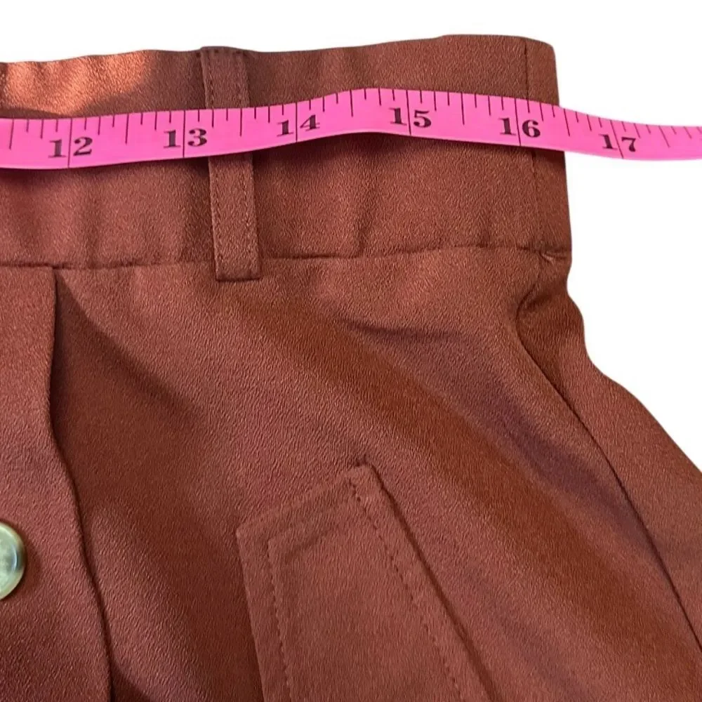 Joe B. by Joe Benbasset Double-Breasted Mini Skirt. Rust Color. Size X-Large.